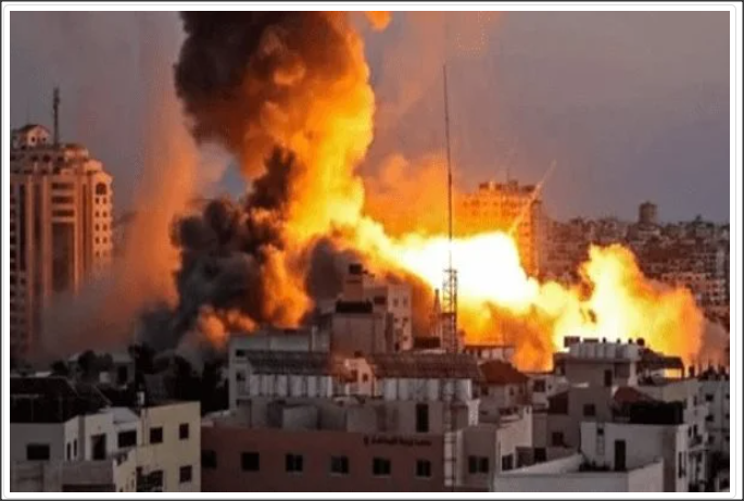 وا حر قلبي على غزة ... واطفالها تحت نار القصف